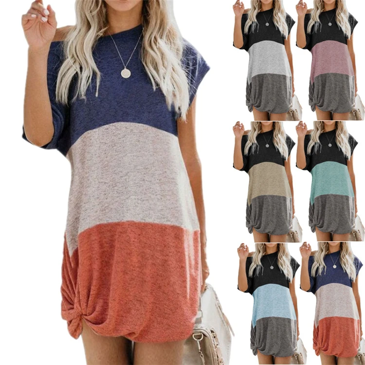 DUODUOCOLOR 2021 summer women new arrivals patchwork kink bump color clothing Short sleeved plus size dresses D97292
DUODUOCOLOR 2021 summer women new arrivals patchwork kink bump color clothing Short sleeved plus size dresses D97292