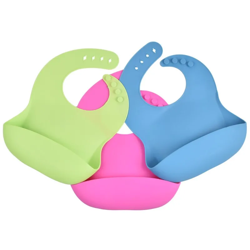 Wholesale BPA Free Silicone Baby Feeding Bib Easy Clean Adjustable Soft Waterproof Silicone Baby Bibs, Customized color
Wholesale BPA Free Silicone Baby Feeding Bib Easy Clean Adjustable Soft Waterproof Silicone Baby Bibs, Customized color