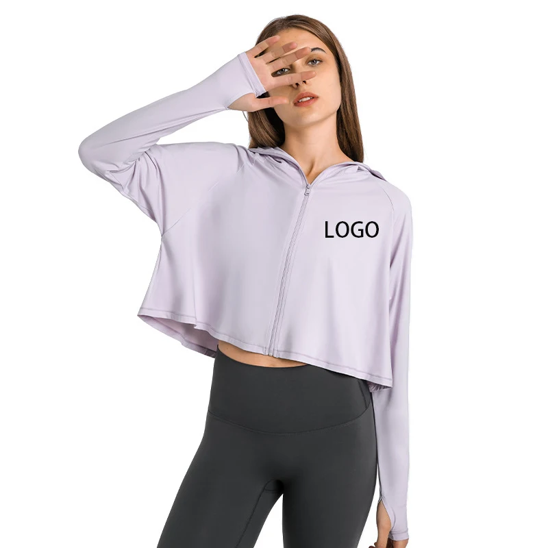 Custom Logo Rashguard 2022 Women Sports Clothes Ladies Beach Anti-UV Zip UP Hooded Blouse Thumb Hole Long Sleeve Sunscreen Top
Custom Logo Rashguard 2022 Women Sports Clothes Ladies Beach Anti-UV Zip UP Hooded Blouse Thumb Hole Long Sleeve Sunscreen Top