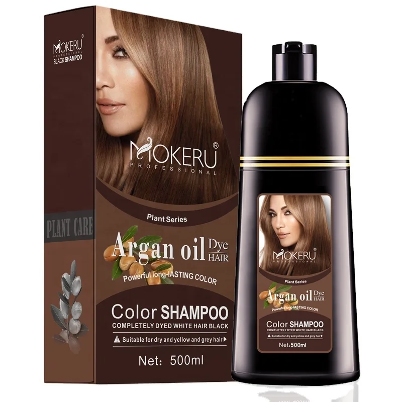 Moq 1pc Dropshipping Mokeru 500ml Natural Argan Oil Extract Permanent Gray Hair Dye Shampoo For Women Men Color Dye Shampoo, 12 colors
Moq 1pc Dropshipping Mokeru 500ml Natural Argan Oil Extract Permanent Gray Hair Dye Shampoo For Women Men Color Dye Shampoo, 12 colors