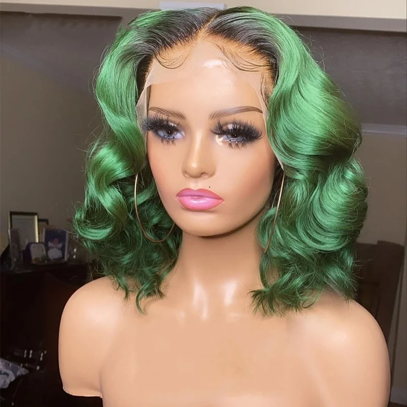 Middle Part Gray To Green Color Human Hair Wigs Short Blonde Bob Wave Lace Front Wigs For Sale
Middle Part Gray To Green Color Human Hair Wigs Short Blonde Bob Wave Lace Front Wigs For Sale