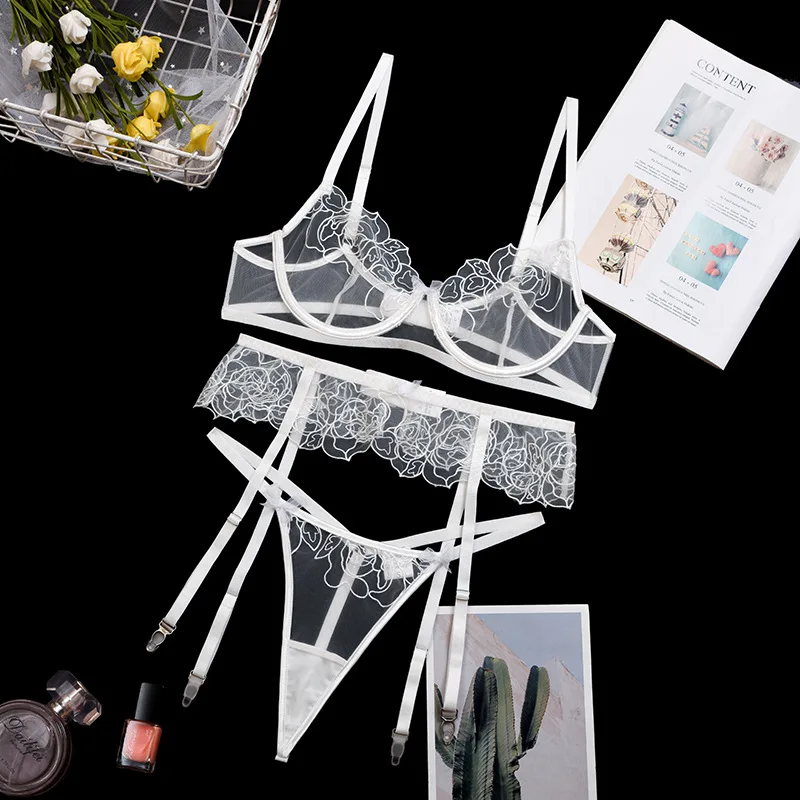 2021 High Quality New Woman Hot Transparent Sexy Underwear Lingerie 3pcs in 1, White
2021 High Quality New Woman Hot Transparent Sexy Underwear Lingerie 3pcs in 1, White