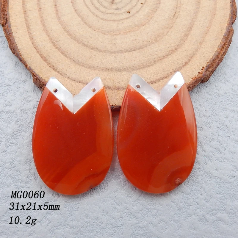 2 Pcs Red Agate And Mother Of Pearl Beads Intarsia Jewelry Flower Beads For Earring Making
2 Pcs Red Agate And Mother Of Pearl Beads Intarsia Jewelry Flower Beads For Earring Making