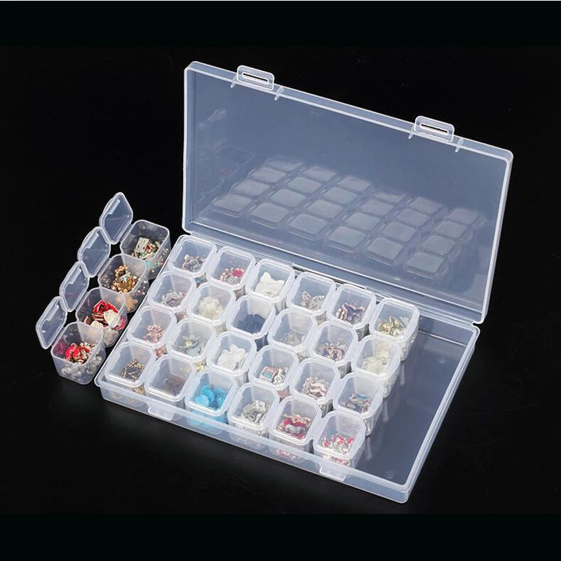 NAT010 28 Slots Plastic Storage Box for Nail Art Rhinestone Jewelry Storage Beads Display Container press on nail packaging box
NAT010 28 Slots Plastic Storage Box for Nail Art Rhinestone Jewelry Storage Beads Display Container press on nail packaging box