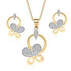 10 years factory Free sample Artificial Jewelry factory Price Indian Bridal 18K Gold Plated Jewelry Sets