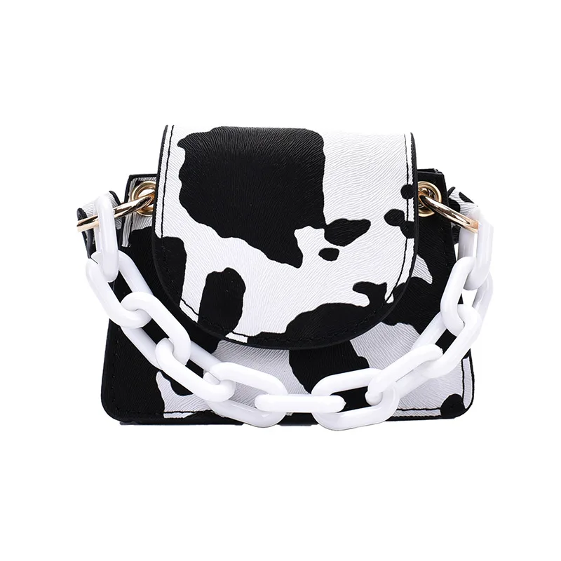 Wholesale Fashion Acrylic Chain Women Hand Bags Crossbody Cow Printing Mini Pocket Ladies Bags Handbags
Wholesale Fashion Acrylic Chain Women Hand Bags Crossbody Cow Printing Mini Pocket Ladies Bags Handbags
