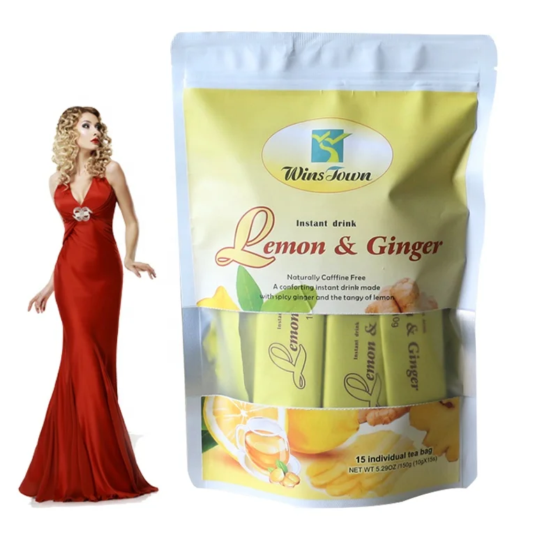 

Lemon Ginger Tea with Honey Beauty Chinese dried Fruit Lemon fit Tea Natural Lemon instant juice powder drink ginger tea