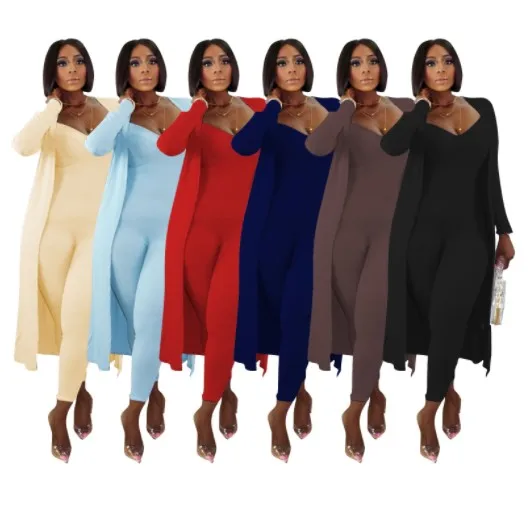 Women New Fall long sleeve casual outfit with plus size coat jumpsuit bodysuit clothing two piece set Wholesale, Picture
Women New Fall long sleeve casual outfit with plus size coat jumpsuit bodysuit clothing two piece set Wholesale, Picture