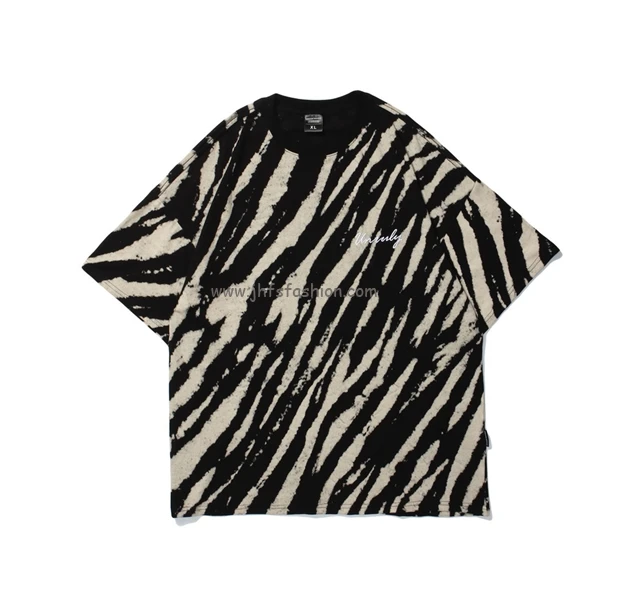 J&H fashion summer unisex casual half sleeve combed cotton zebra stripe embroidery tshirt high street trendy graphic t shirt
J&H fashion summer unisex casual half sleeve combed cotton zebra stripe embroidery tshirt high street trendy graphic t shirt
