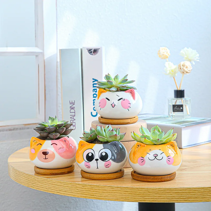 Home Decoration Glossy Animal Set Plant Pot Indoor Succulent Planter Ceramic Pots, Animals
Home Decoration Glossy Animal Set Plant Pot Indoor Succulent Planter Ceramic Pots, Animals