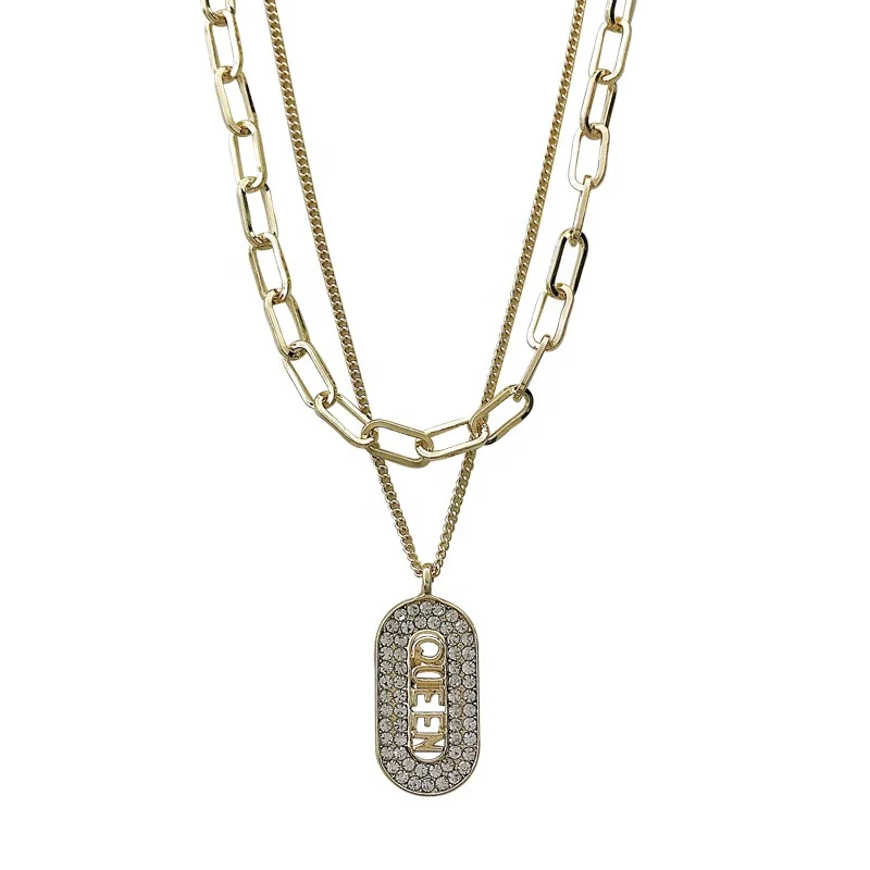 Fashion women 2020 Latest Multi Layer Link Chain Pendant Necklace Gold Plating Skeleton Jewlery Necklace Women
Fashion women 2020 Latest Multi Layer Link Chain Pendant Necklace Gold Plating Skeleton Jewlery Necklace Women
