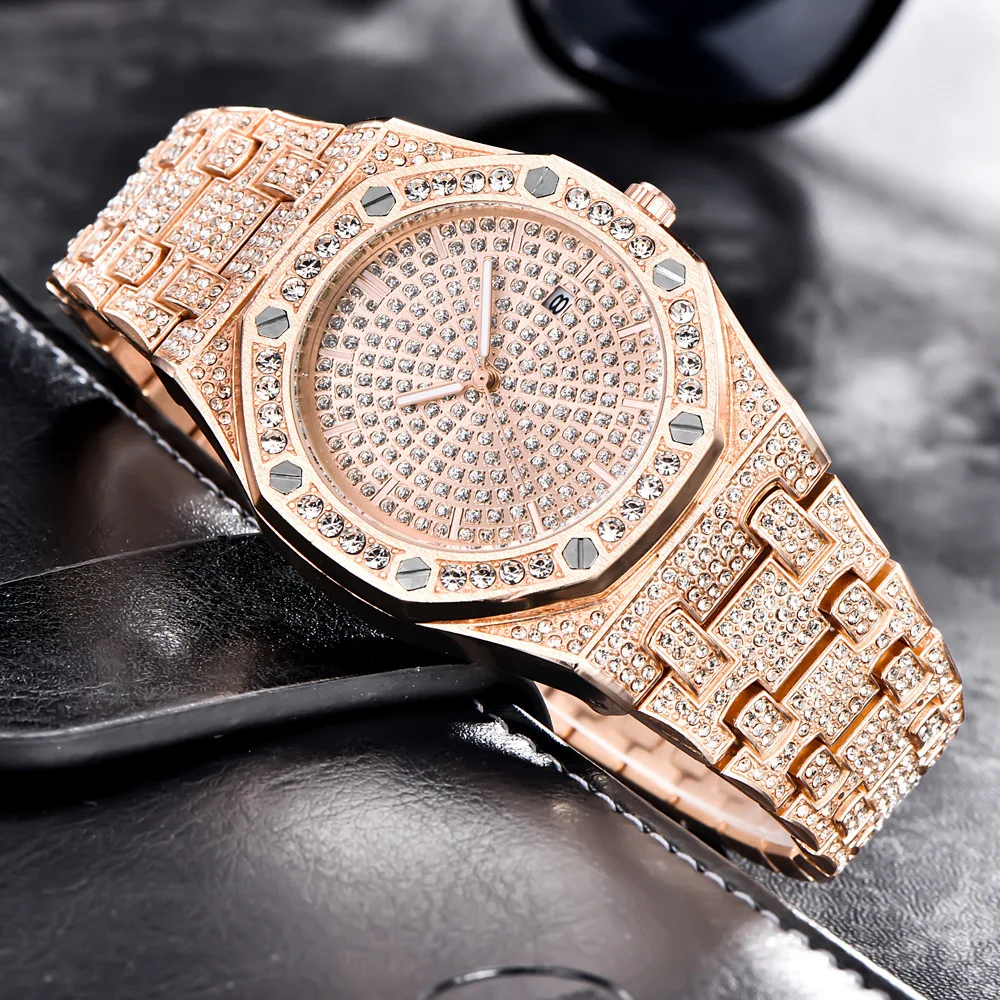 Hot Sale Diamond Mens Watch Hip Hop Fashion Big Dial Calendar Quartz Iced Out, Gold,silver,rose gold
Hot Sale Diamond Mens Watch Hip Hop Fashion Big Dial Calendar Quartz Iced Out, Gold,silver,rose gold