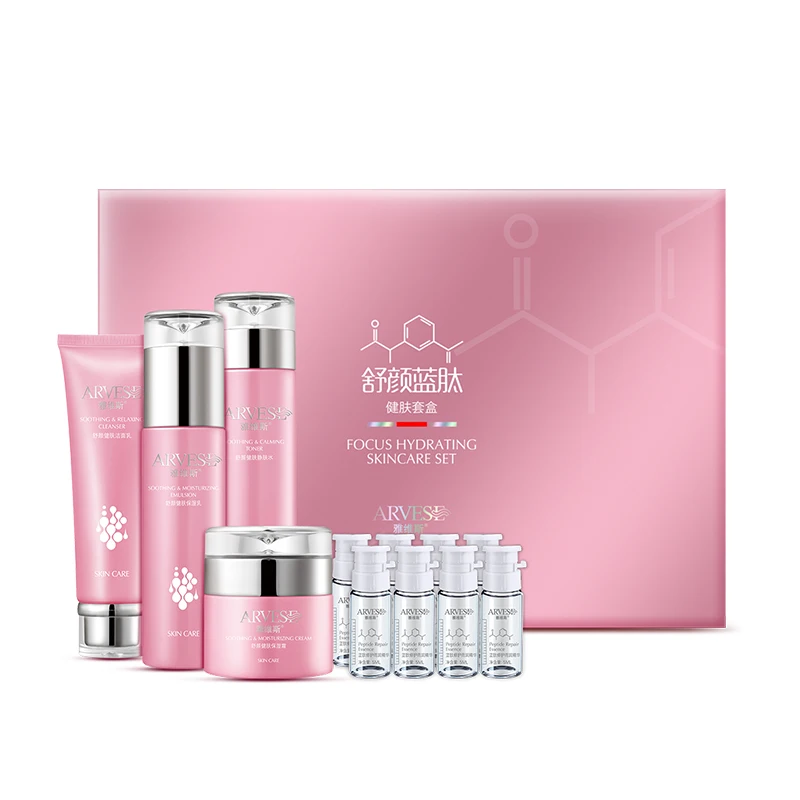 Private Label Cosmetics Skin Care Products Set Rose Chemicals Unisex Adults Smoothing Blue Peptide Skin Care Kit 3 Years Support
Private Label Cosmetics Skin Care Products Set Rose Chemicals Unisex Adults Smoothing Blue Peptide Skin Care Kit 3 Years Support