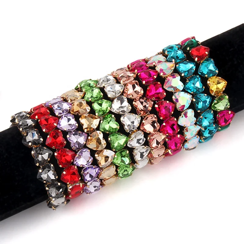 Fashion Bohemian Tennis Rhinestone Bracelet Elasticity Heart Colorful Crystal Glass Bling Alloy Bracelets
Fashion Bohemian Tennis Rhinestone Bracelet Elasticity Heart Colorful Crystal Glass Bling Alloy Bracelets