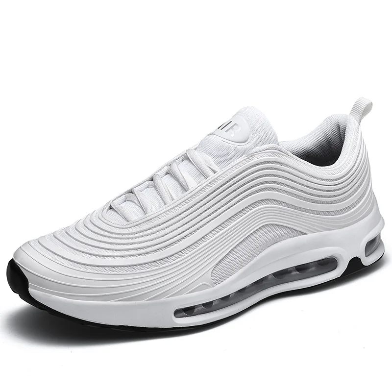 Quality Brand Logo Customized OEM 97 Style Men Fashion Lightweight Breathable Air Cushion Running Sports Shoes, White,grey,yellow,black,blue,red,black+white
Quality Brand Logo Customized OEM 97 Style Men Fashion Lightweight Breathable Air Cushion Running Sports Shoes, White,grey,yellow,black,blue,red,black+white