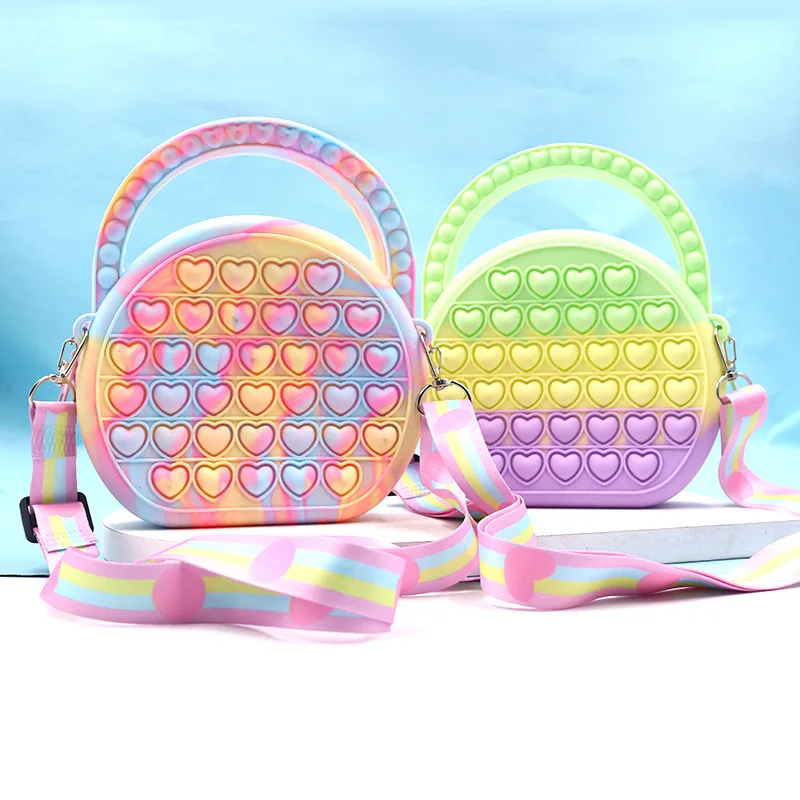 Factory New Design Silicone Children's toys Cross Body Handbag Beach Silicone Fidget Purse For Children
Factory New Design Silicone Children's toys Cross Body Handbag Beach Silicone Fidget Purse For Children