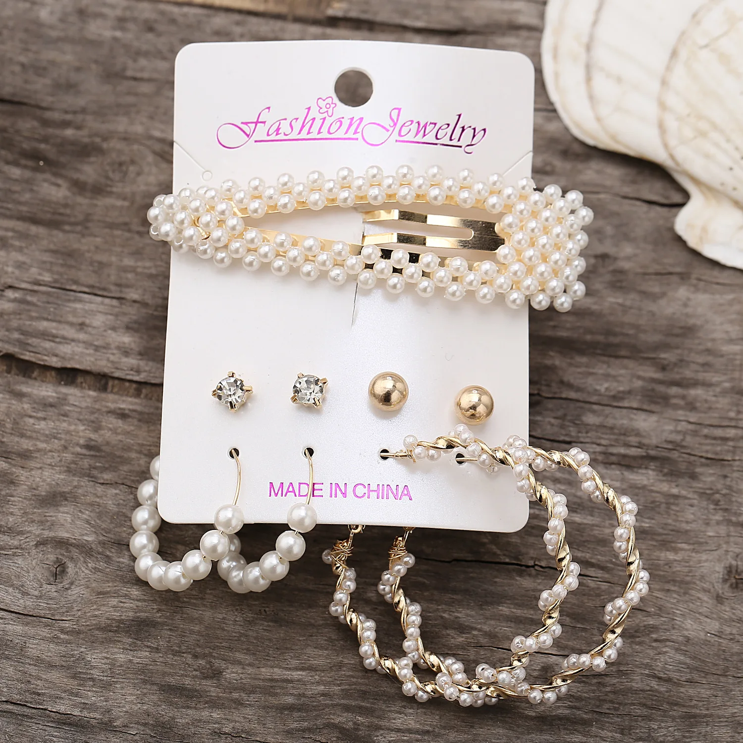 Vintage Tassel Pearl Jewelry Set Women 2020 Fashion Necklaces Jewellery Hair Clips Dangle Earrings Set (KER548), Same as the picture
Vintage Tassel Pearl Jewelry Set Women 2020 Fashion Necklaces Jewellery Hair Clips Dangle Earrings Set (KER548), Same as the picture