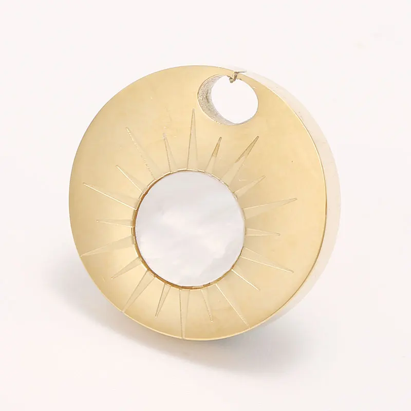 Trendy Thick Round Shell Shining Star Bulk Charms Stainless Steel Gold Pendant Pendants For Bracelet Making
Trendy Thick Round Shell Shining Star Bulk Charms Stainless Steel Gold Pendant Pendants For Bracelet Making