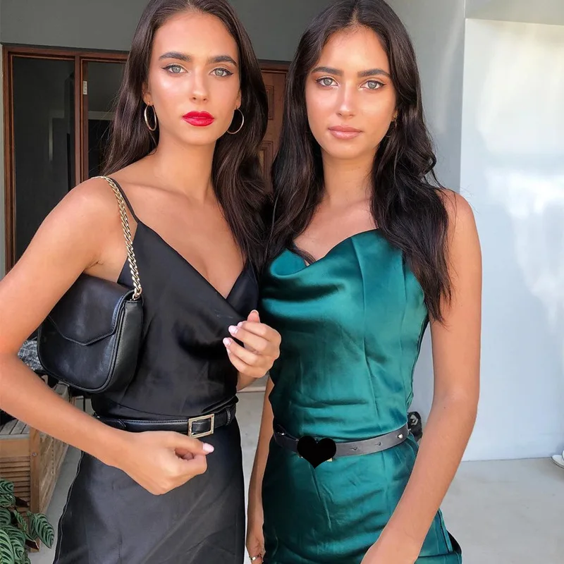Solid Sleeveless Spaghetti Strap Clothes 2021 Fall Winter Women Fashion Party Ladies Elegant Evening Side Slit Midi Dress, Picture show
Solid Sleeveless Spaghetti Strap Clothes 2021 Fall Winter Women Fashion Party Ladies Elegant Evening Side Slit Midi Dress, Picture show