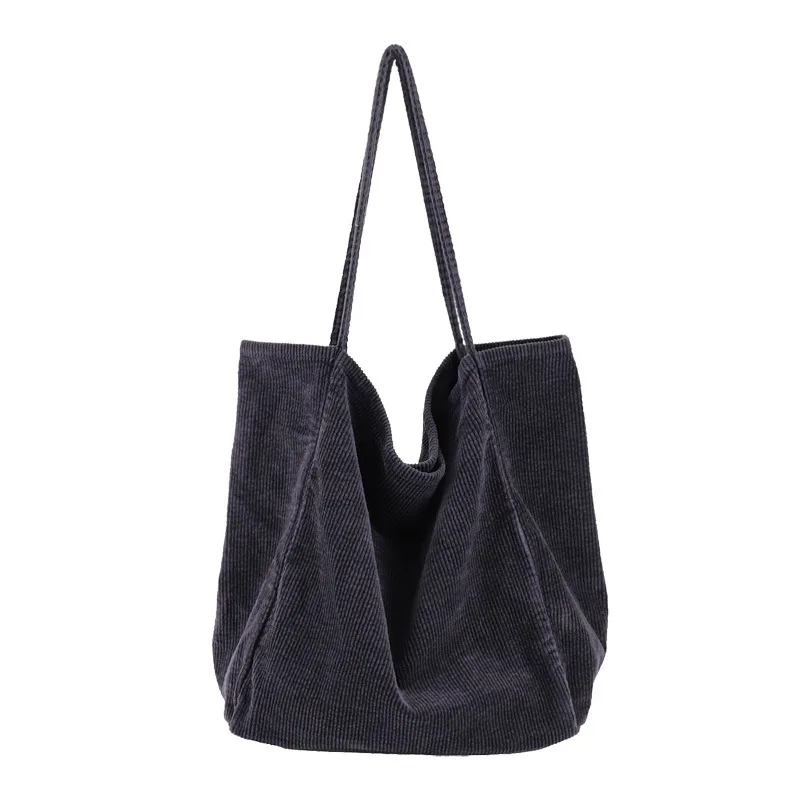 Korean large capacity shopping bag fashion canvas handbag simple retro one shoulder women corduroy tote bag
Korean large capacity shopping bag fashion canvas handbag simple retro one shoulder women corduroy tote bag