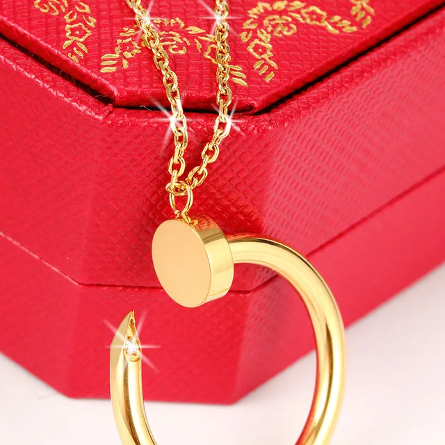 2020 new nail titanium steel necklace female American popular stainless steel ornament jewelry sets necklace
2020 new nail titanium steel necklace female American popular stainless steel ornament jewelry sets necklace
