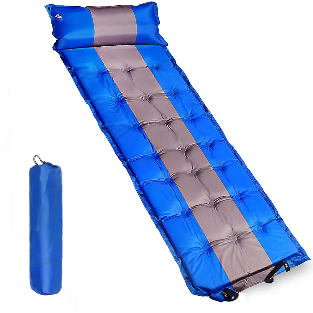 Self Inflating Sleeping Mattress Lightweight Sleeping Air Pad Waterproof Camping Mat with Air Pillow 183*62*4.5cm, Blue, black, brown, red
Self Inflating Sleeping Mattress Lightweight Sleeping Air Pad Waterproof Camping Mat with Air Pillow 183*62*4.5cm, Blue, black, brown, red