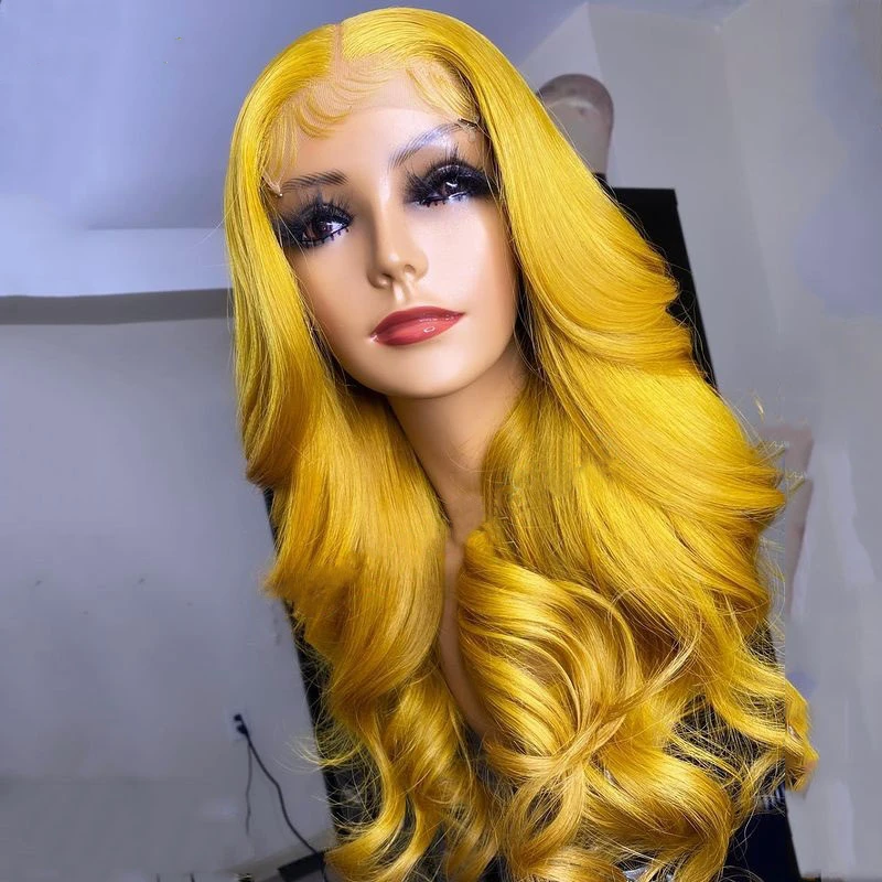 Brazilian Yellow Colored Virgin Human Hair Wigs Allure Romance Wholesale Natural Wave Lace Front Wigs For Black Women
Brazilian Yellow Colored Virgin Human Hair Wigs Allure Romance Wholesale Natural Wave Lace Front Wigs For Black Women