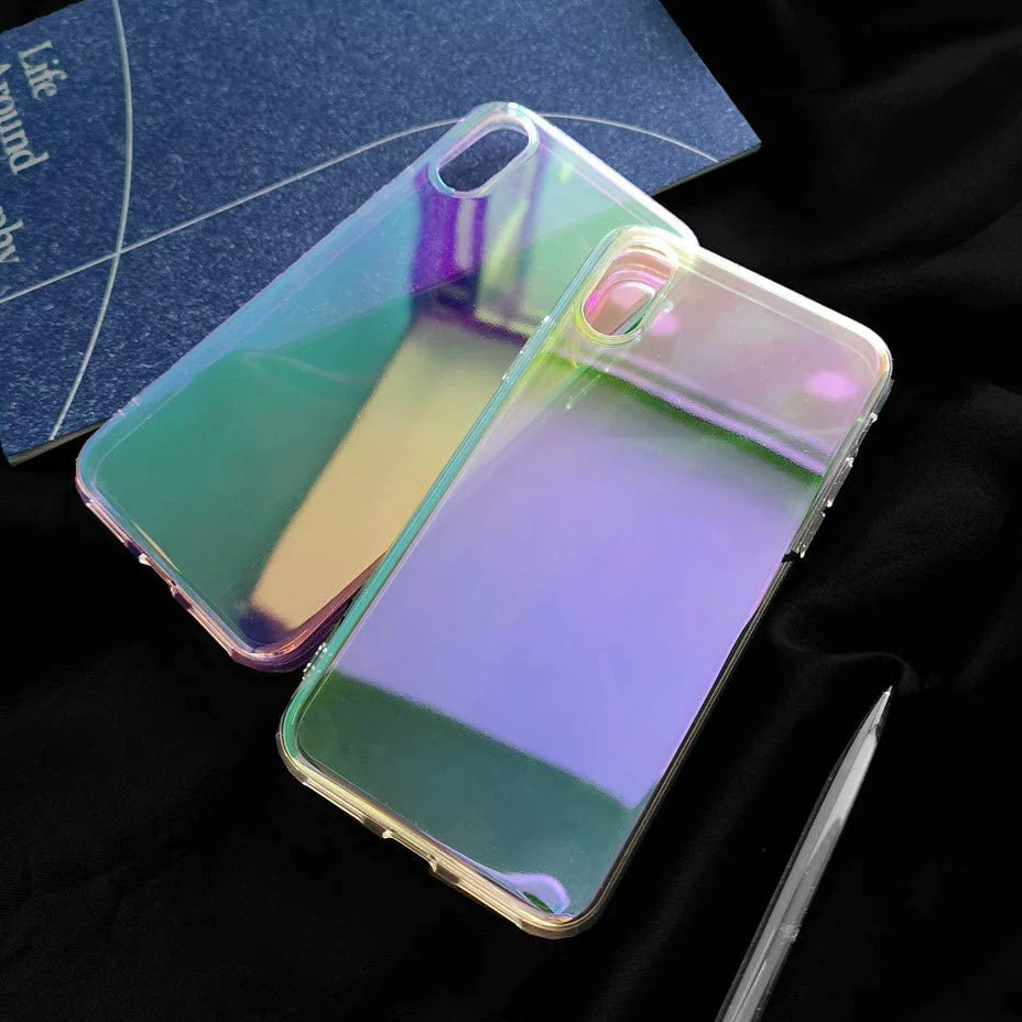 Laser Glitter Case Compatible with iPhone 12 Glossy Gradient Colorful Transparent Mirror Slim Thin Phone Cover Back Shell, Clear or customized
Laser Glitter Case Compatible with iPhone 12 Glossy Gradient Colorful Transparent Mirror Slim Thin Phone Cover Back Shell, Clear or customized
