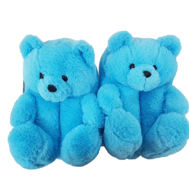 Lovely Free Shipping Big Animal Bear Plush Slipper Fuzzy Cheap Custom House Bedroom Animal Teddy Bear Slippers, Black yellow red blue 
Lovely Free Shipping Big Animal Bear Plush Slipper Fuzzy Cheap Custom House Bedroom Animal Teddy Bear Slippers, Black yellow red blue