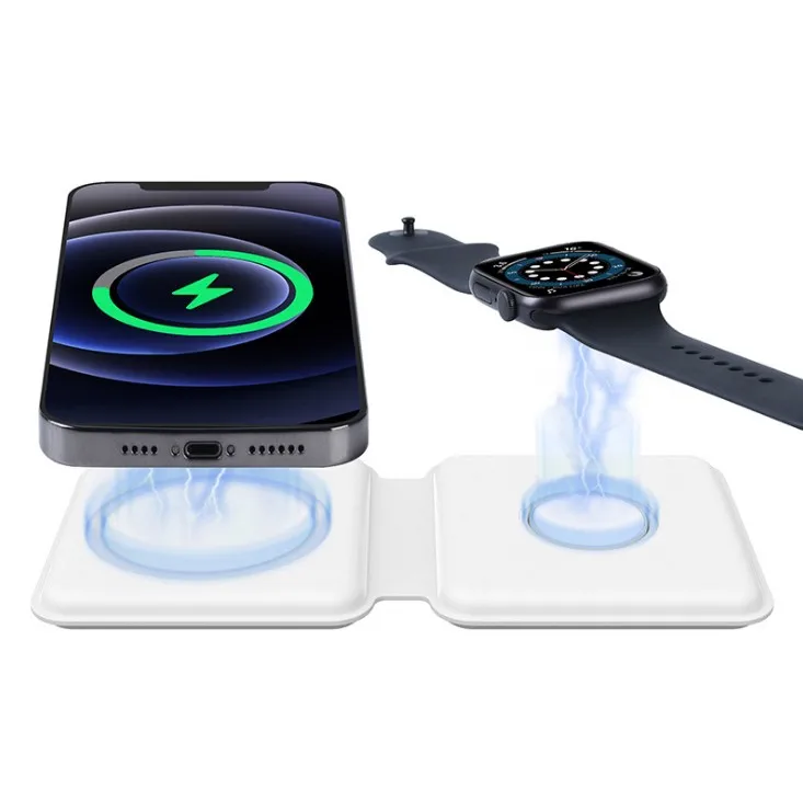 drop shipping Q500 two-in-one folding Wireless Charger is Suitable for mobile phones and Watches for iphone12 Magnetic Wireless Charger
drop shipping Q500 two-in-one folding Wireless Charger is Suitable for mobile phones and Watches for iphone12 Magnetic Wireless Charger