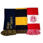High Quality Custom Design Printed Football Knitted Sports Fan Soccer Scarf