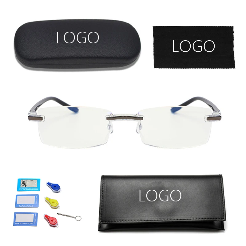 Thin Optic Custom Rimless Computer Glasses Reading Glasses Anti Blue Light River Optical, 3 colors
Thin Optic Custom Rimless Computer Glasses Reading Glasses Anti Blue Light River Optical, 3 colors