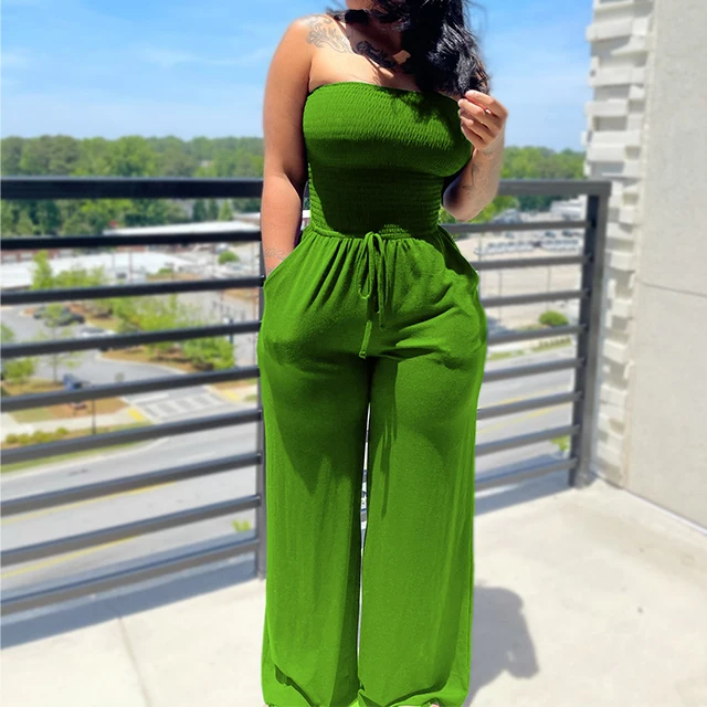 GX0605A Summer solid color sleeveless wide leg jumpsuit for women romper one piece bodysuit playsuit
GX0605A Summer solid color sleeveless wide leg jumpsuit for women romper one piece bodysuit playsuit