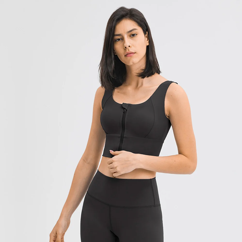 2021 New Fashion Tank Top Front Zipper Plus Size Sports Bras For Women Fitness sports yoga bra with zippers
2021 New Fashion Tank Top Front Zipper Plus Size Sports Bras For Women Fitness sports yoga bra with zippers