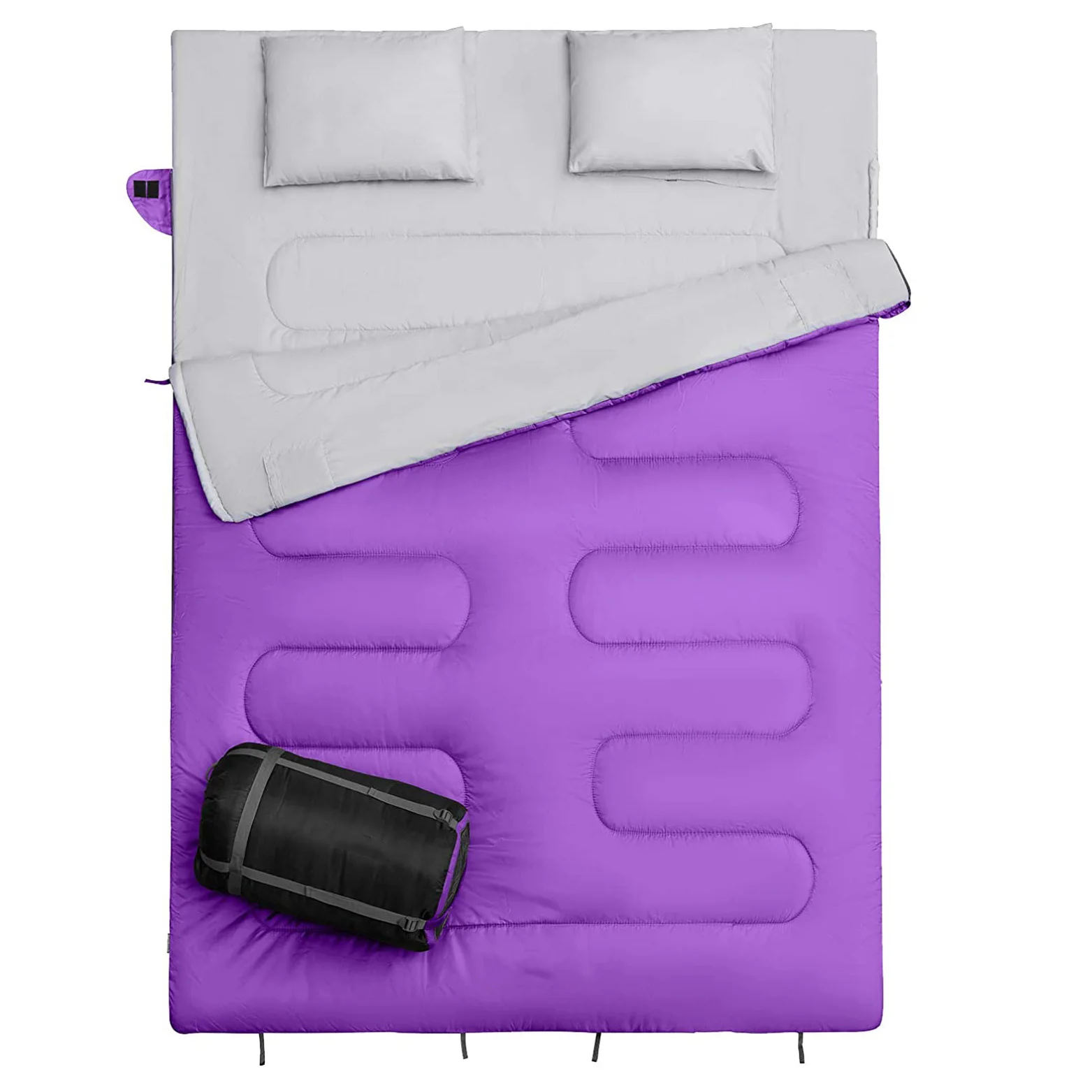 Lightweight 2 persons adult winter outdoor camping envelope slicing joint couple sleeping bags with pillow, Customized color
Lightweight 2 persons adult winter outdoor camping envelope slicing joint couple sleeping bags with pillow, Customized color
