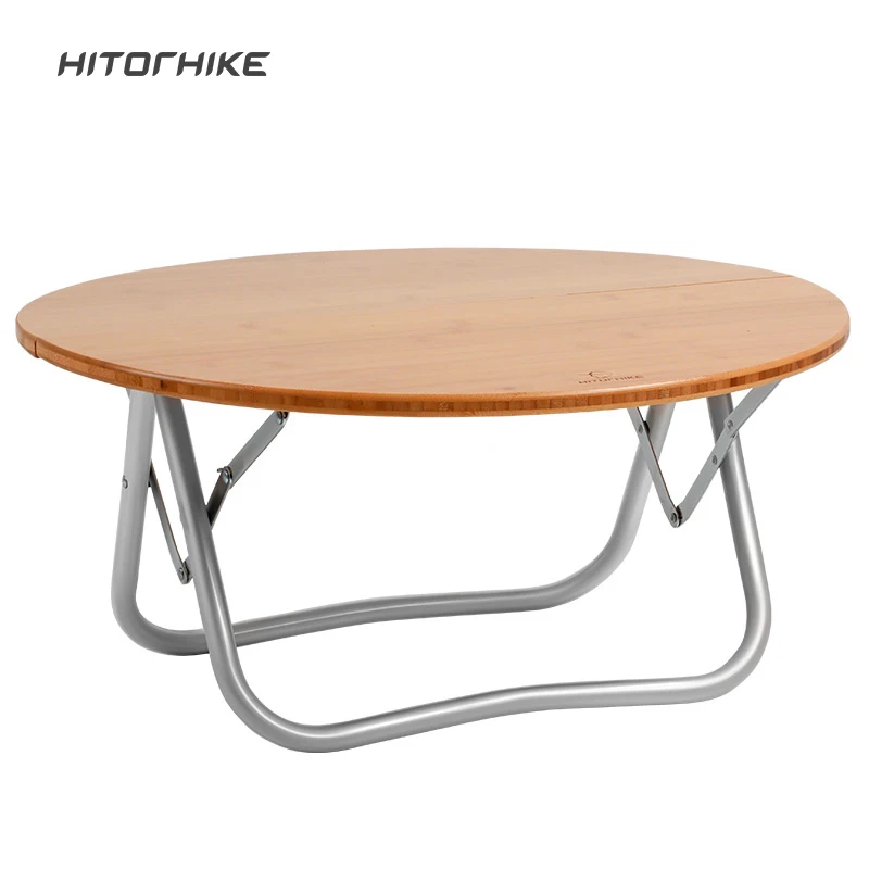 Hitorhike wooden table portable large round foldable table for camping yard or outdoor
Hitorhike wooden table portable large round foldable table for camping yard or outdoor