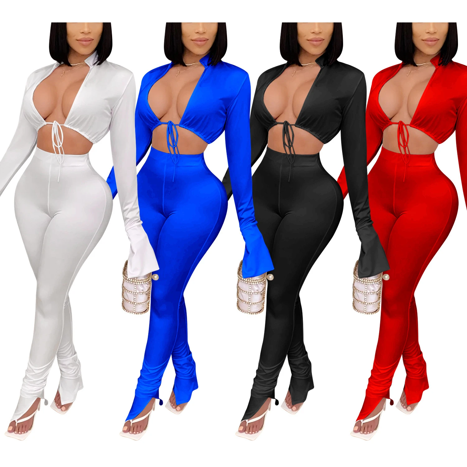 FS1934D women Fashion Outfit casual long sleeve tops and pants Two Piece sets Clothes
FS1934D women Fashion Outfit casual long sleeve tops and pants Two Piece sets Clothes