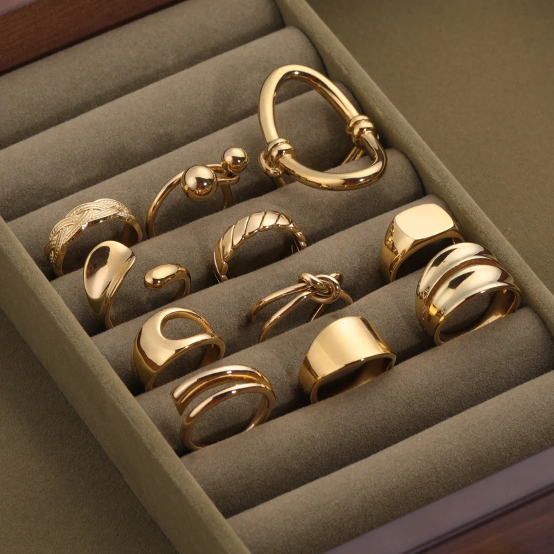 JRA36 14k Fashion Ring Jewelry Stainless Steel Women Steel Ring High Quality Popular Ornaments
JRA36 14k Fashion Ring Jewelry Stainless Steel Women Steel Ring High Quality Popular Ornaments