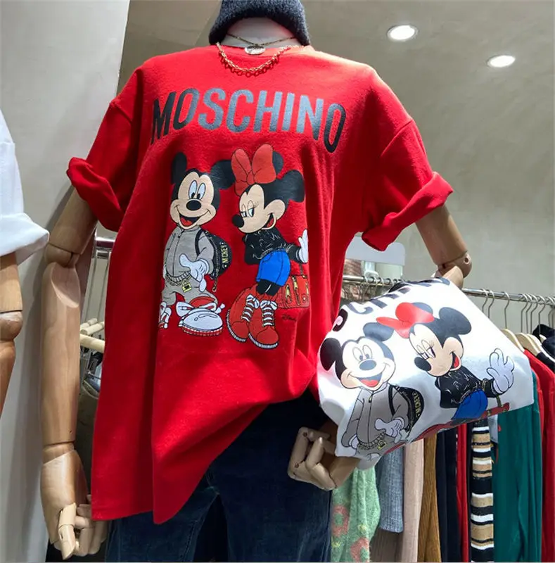 Wholesale 2020 summer casual cartoon print women's t-shirt pullover ladies bottoming shirt 100% cotton oversized t-shirt, Customized color
Wholesale 2020 summer casual cartoon print women's t-shirt pullover ladies bottoming shirt 100% cotton oversized t-shirt, Customized color