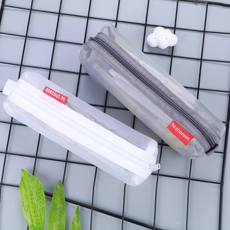 Transparent Stationery Pencil Bag Student Examination Dedicated Nylon Mesh Pen Case Unisex Large Capacity Pouch School Supplies, Pink, blue, white, black
Transparent Stationery Pencil Bag Student Examination Dedicated Nylon Mesh Pen Case Unisex Large Capacity Pouch School Supplies, Pink, blue, white, black