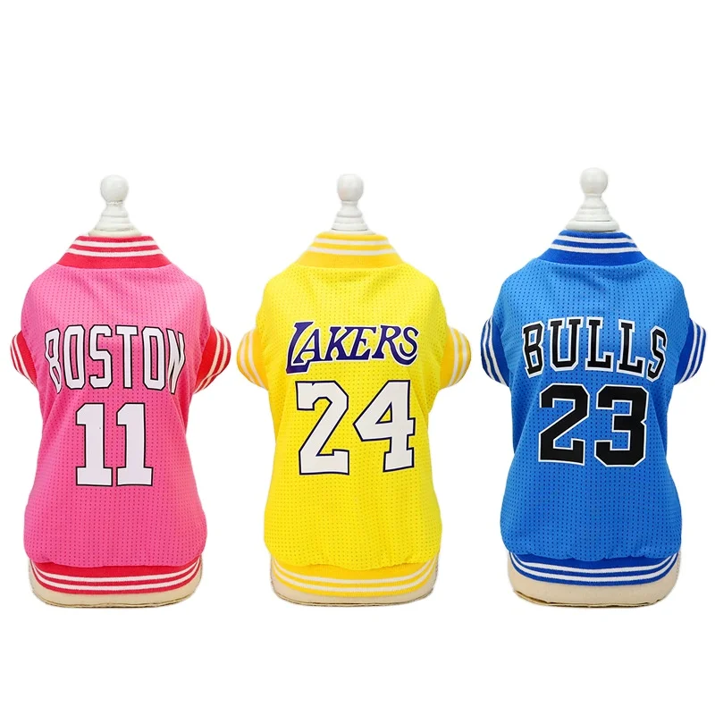 Wholesale Multicolor Breathable Letter Sport Dog Clothes Mesh Dog Vest Jersey Pet Vest Dog Clothes Pet Clothing
Wholesale Multicolor Breathable Letter Sport Dog Clothes Mesh Dog Vest Jersey Pet Vest Dog Clothes Pet Clothing