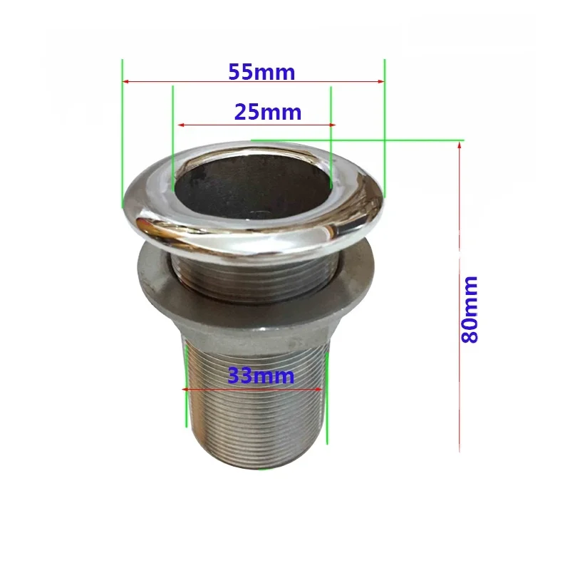 Marine outlet sewer drain vent hole pipe bolt stainless steel 1 inch full wire hardware fittings
Marine outlet sewer drain vent hole pipe bolt stainless steel 1 inch full wire hardware fittings