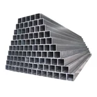Pipe Rectangular Pipe China Factory MS Erw Welded Hot Rolled Black Carbon Square Rectangular Hollow Section Steel Pipe Tube