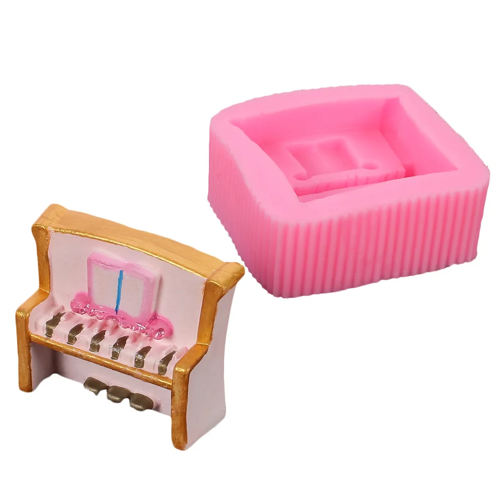 3D piano fondant cake silicone mold ice cube DIY baking chocolate mold Polymer clay candle mold, Pink
3D piano fondant cake silicone mold ice cube DIY baking chocolate mold Polymer clay candle mold, Pink