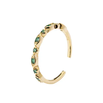 2020 Fashion Green Zircon Ring Light Luxury Style Sterling Silver Ring Jewelry, As picture
2020 Fashion Green Zircon Ring Light Luxury Style Sterling Silver Ring Jewelry, As picture