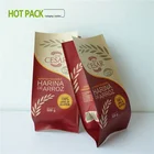Kraft paper coffee bean side gusset bags cafe packaging bag