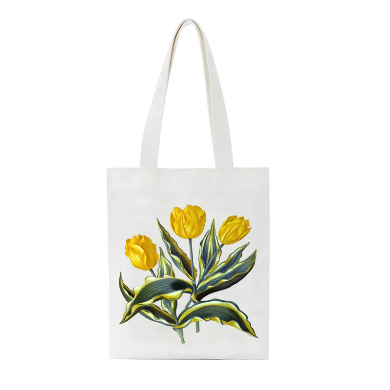 Tulip Flower Printing Tote Bags Color Canvas Logo Shoulder Bags Summer Beach Handbag Custom Reusable Shopping Bag
Tulip Flower Printing Tote Bags Color Canvas Logo Shoulder Bags Summer Beach Handbag Custom Reusable Shopping Bag
