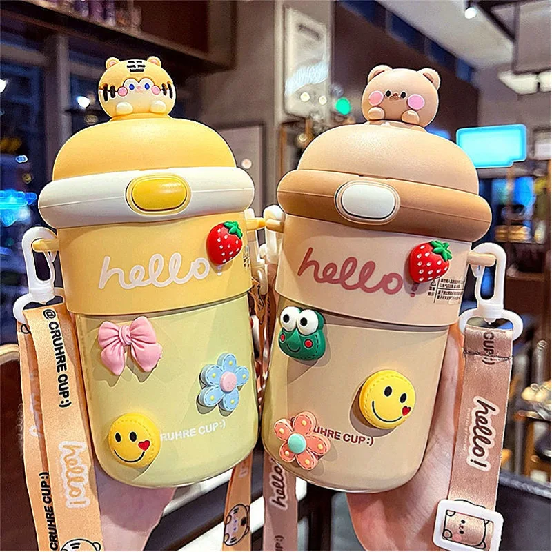 C412 Hot selling 510ML Portable Thermos Cup Cute Rabbit Cartoon Glass Water Bottle Food Grade Drinking Drinking Cup With Straw
C412 Hot selling 510ML Portable Thermos Cup Cute Rabbit Cartoon Glass Water Bottle Food Grade Drinking Drinking Cup With Straw