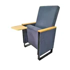 Custom Modern Cheap Latest theater hall blue fabric cover auditorium sofa conference room chairs