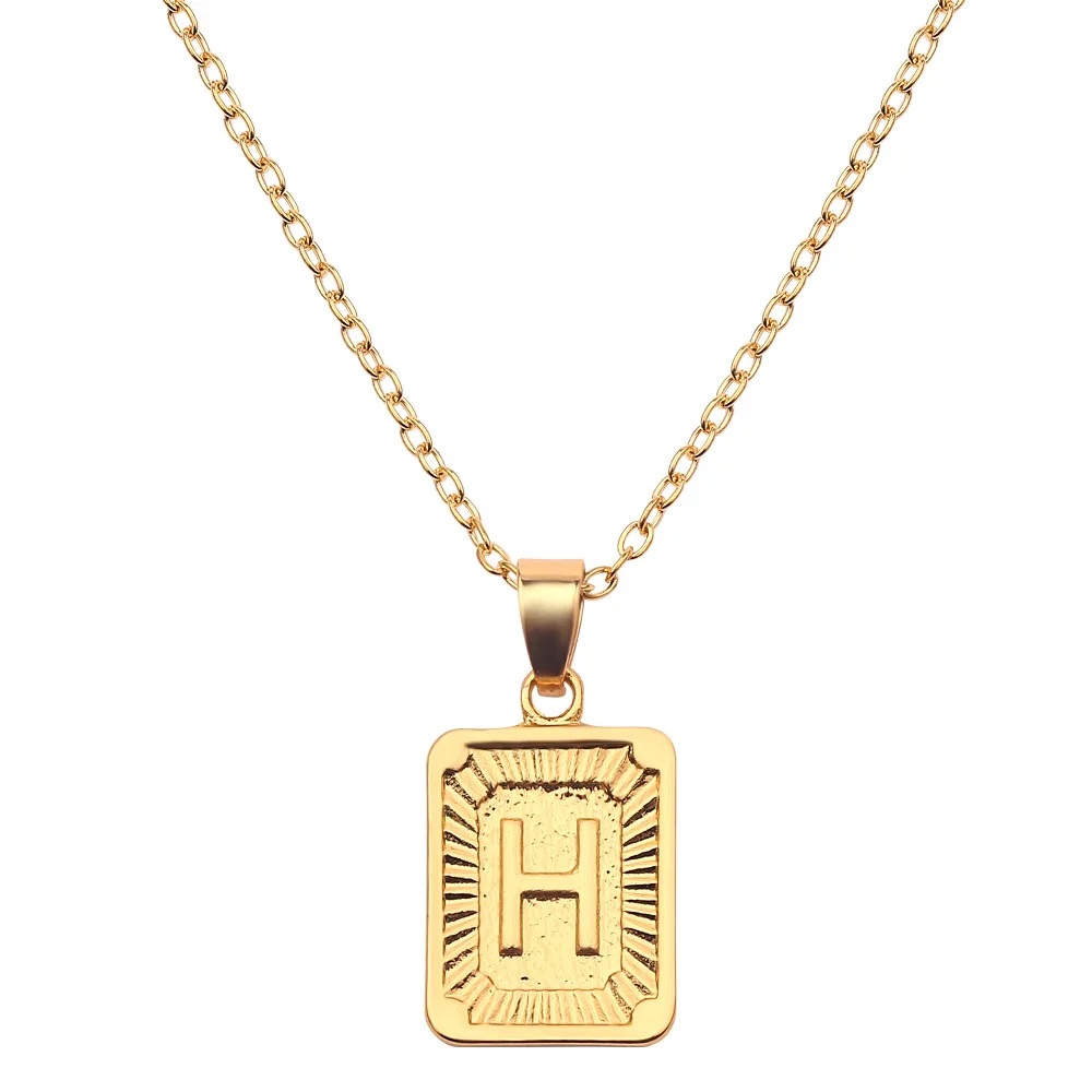 WIIPU A-Z 26 Initials Pendant Letter Necklace For Women Men Square Alphabet Charm Box Link Chain Jewelry, Gold,silver,black
WIIPU A-Z 26 Initials Pendant Letter Necklace For Women Men Square Alphabet Charm Box Link Chain Jewelry, Gold,silver,black